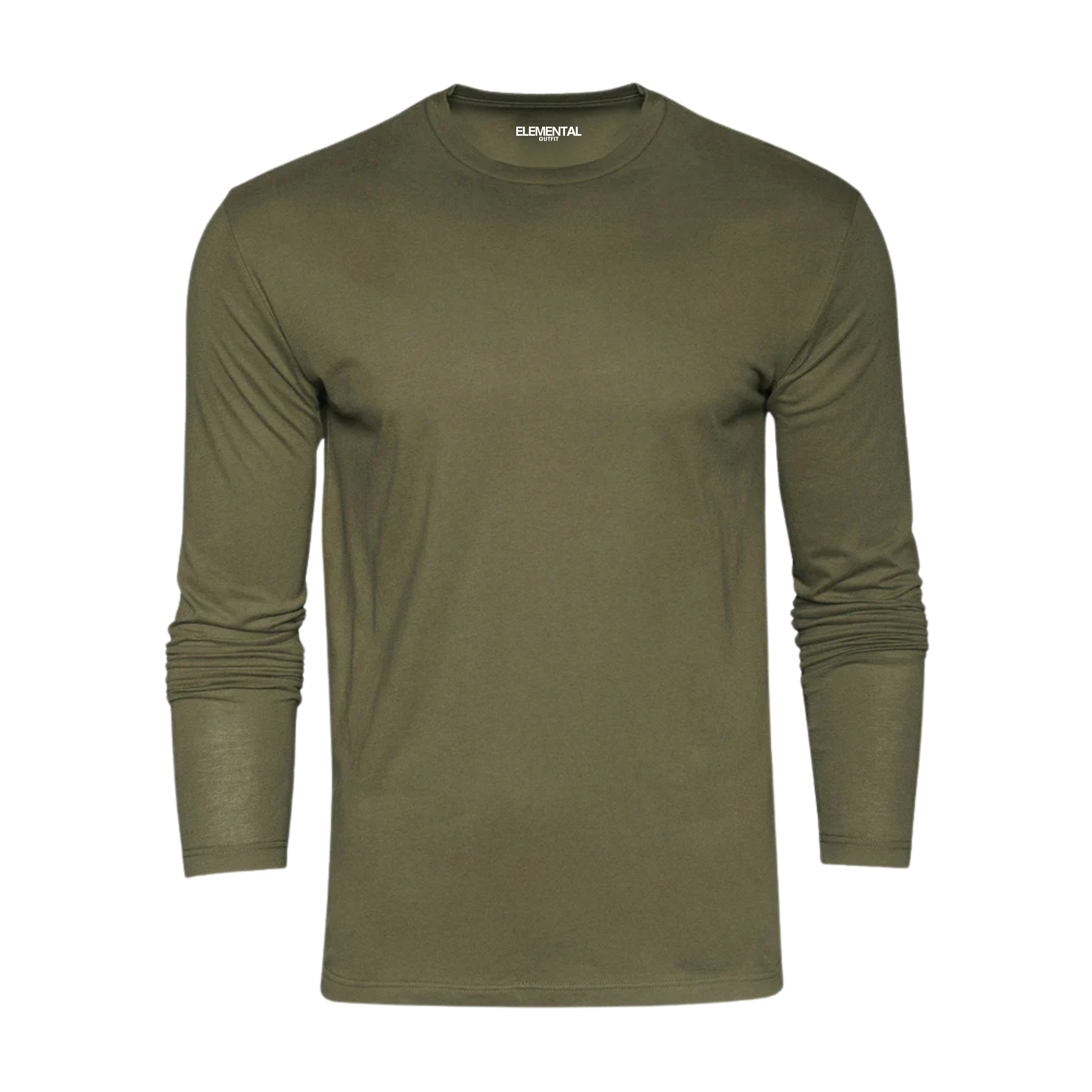 Remera Verde Militar Manga Larga