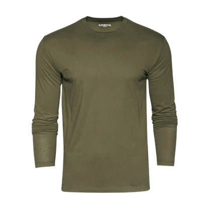 Remera Verde Militar Manga Larga