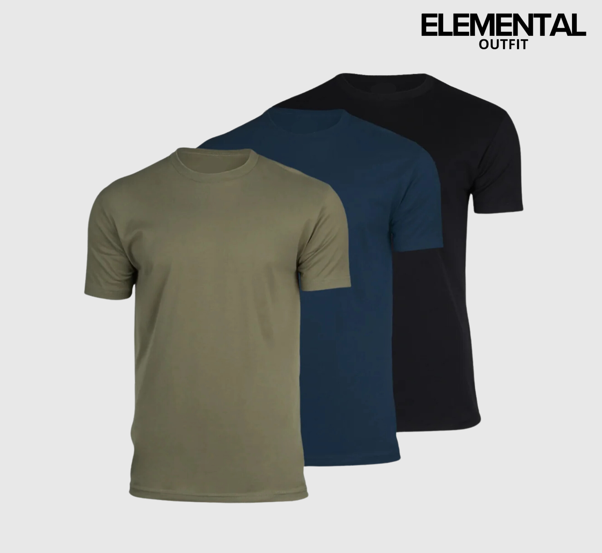 6-Pack Remeras Elementales, fit perfecto, algodon 100% Organico