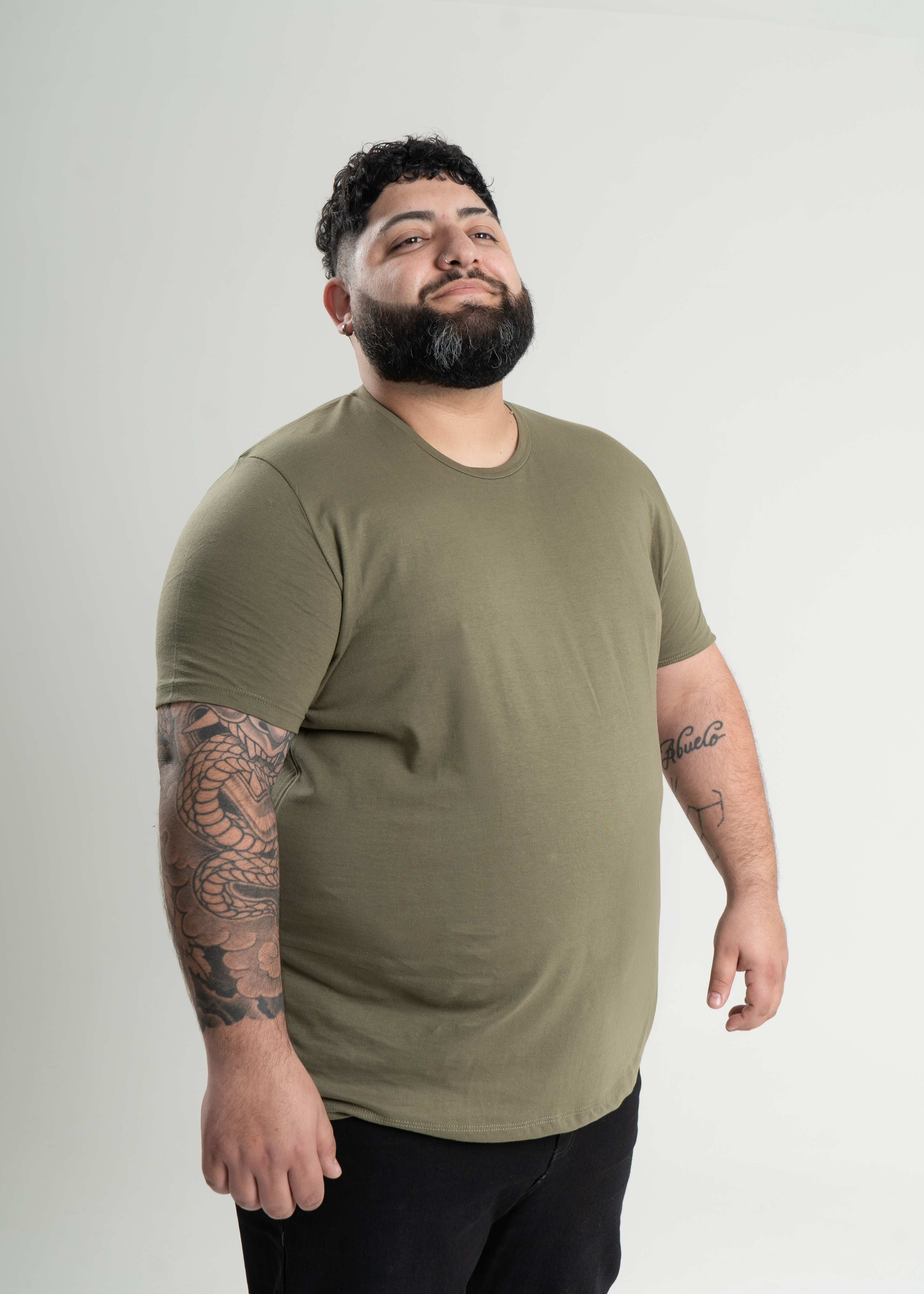 Pack 3 Remeras Elementales, 100% Algodon Organico, Ajustada en brazos, Suelta en Abdomen.